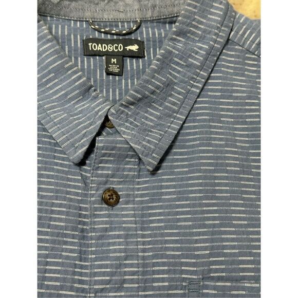 Toad & Co Men's HARRIS Short Sleeve Shirt North Shore Size M - Picture 3 of 8